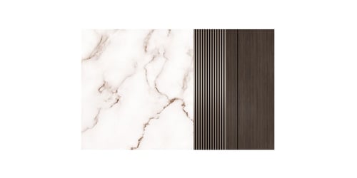 ورق جدران بتصميم الرخام والخشب GWM370035