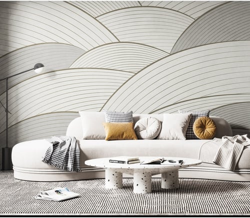 ورق جدران بتصميم الجدار الهندسي T23G8546