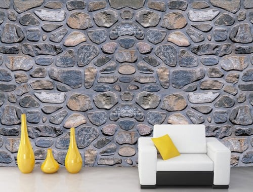 ورق جدران بتصميم الاحجار والطوب ST2402-33145