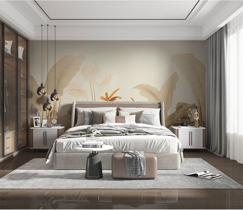 ورق جدران بتصميم الأوراق العتيقة TT2402-3330