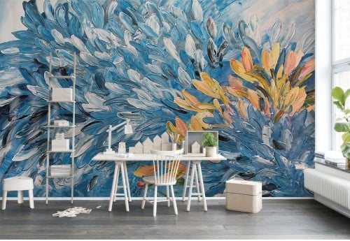 ورق جدران بتصميم الفن المائي - TT240307