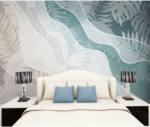 ورق جدران بتصميم الأوراق العتيقة TT2402-0009