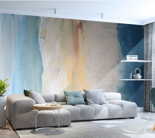 ورق جدران بتصميم الفن المائي - TT240327