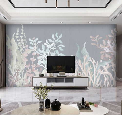 ورق جدران بتصميم الأوراق العتيقة TT2402-9723