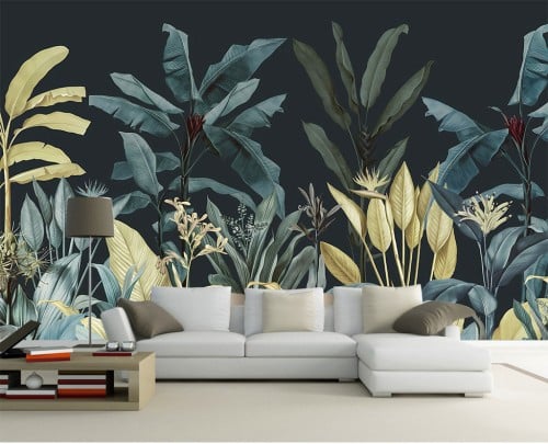 ورق جدران بتصميم الأوراق العتيقة TT2402-8352