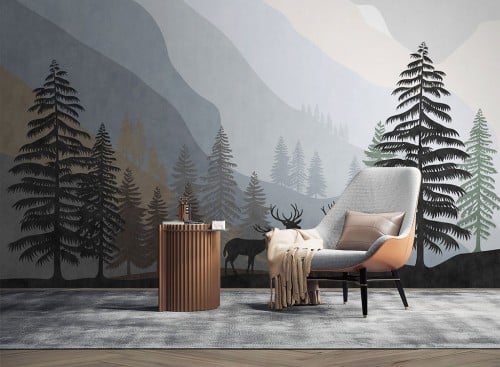 Wallpaper with antique paper design TT2402-1705
