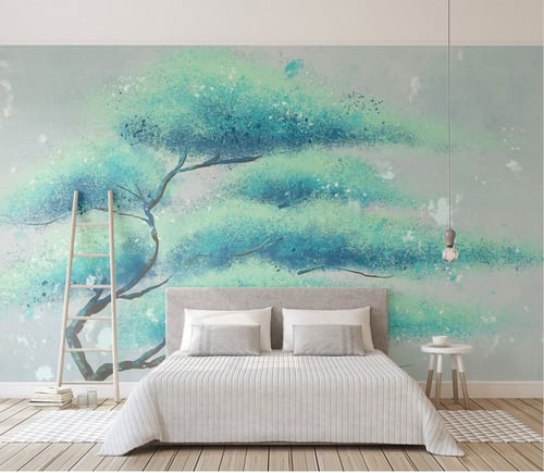 ورق جدران بتصميم الفن المائي - TT240317