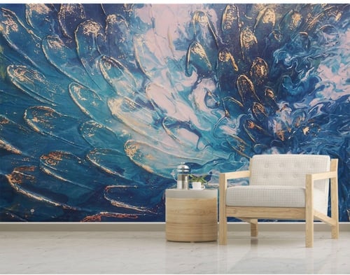 ورق جدران بتصميم الفن المائي - TT240309