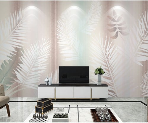 ورق جدران بتصميم الأوراق العتيقة TT2402-7119