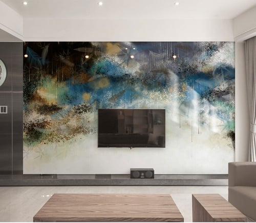 ورق جدران بتصميم الفن المائي - TT240315