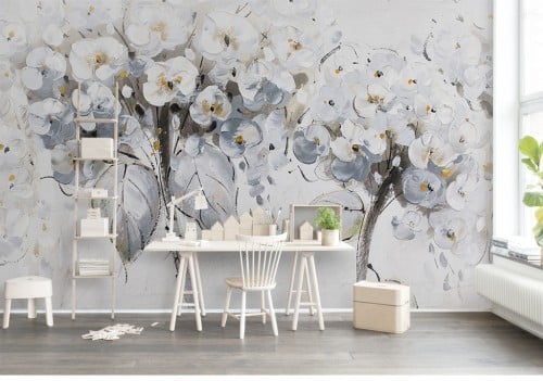 ورق جدران بتصميم الزهور F2401-1197