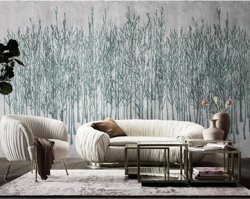 ورق جدران بتصميم الأوراق العتيقة TT2402-2768