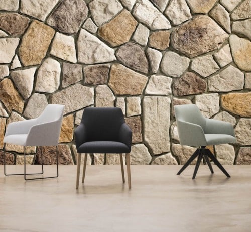 ورق جدران بتصميم الاحجار والطوب ST2402-7160