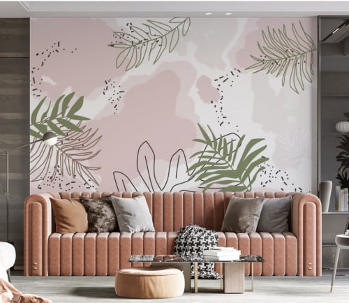 ورق جدران بتصميم الاغصان المبعثرة GW301214