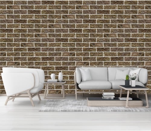 ورق جدران بتصميم الاحجار والطوب ST2402-8655