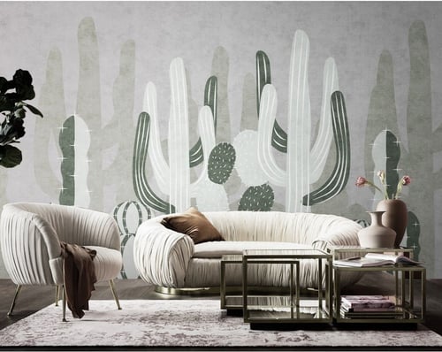 ورق جدران بتصميم الأوراق العتيقة TT2402-2741