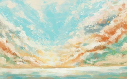 ورق جدران بتصميم الفن المائي - TT240310