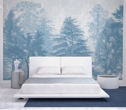 ورق جدران بتصميم الأوراق العتيقة TT2402-0000