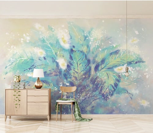 ورق جدران بتصميم الفن المائي - TT240419