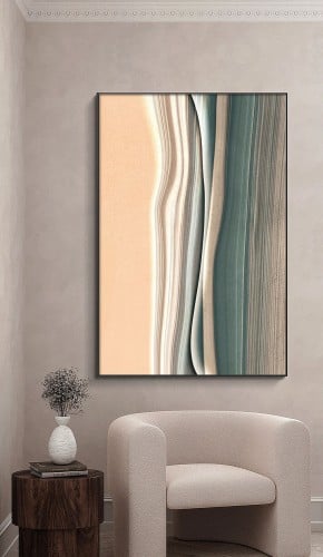 لوحة جدارية كانفس مع اطار خارجي مميز - TG32035