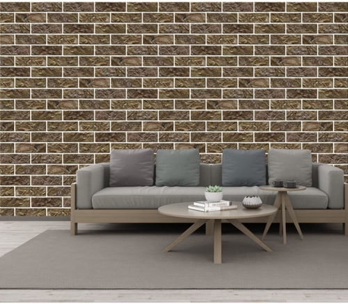 ورق جدران بتصميم الاحجار والطوب ST2402-8655
