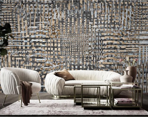 ورق جدران بتصميم الفن التجريدي TT2403-88075