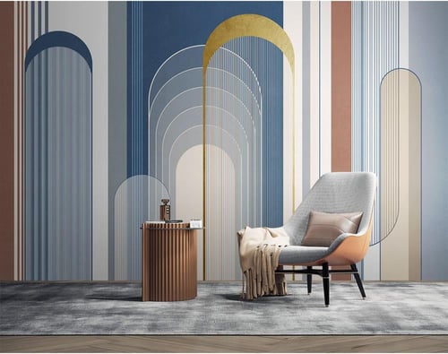 ورق جدران بتصميم أقواس هندسية TT2403-19223