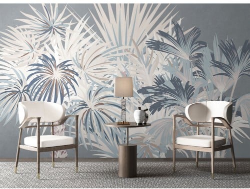 ورق جدران بتصميم الأوراق العتيقة TT2402-7212