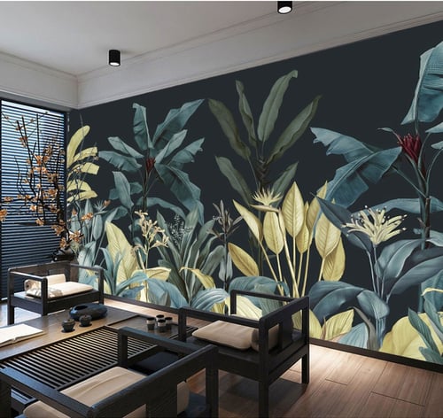 ورق جدران بتصميم الأوراق العتيقة TT2402-8352