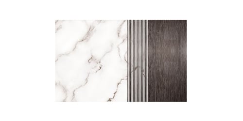 ورق جدران بتصميم الرخام والخشب GWM370003