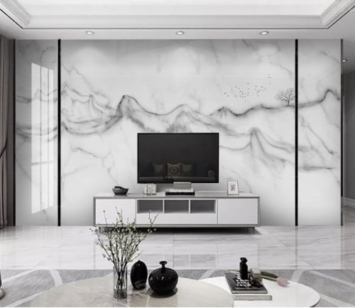 ورق جدران بتصميم بديل الرخام GWM10116