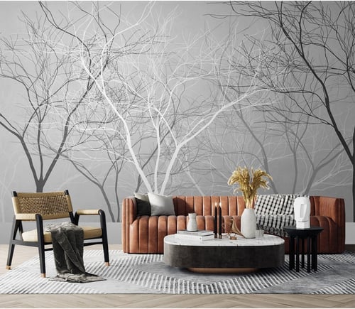 ورق جدران بتصميم الأوراق العتيقة TT2402-7210