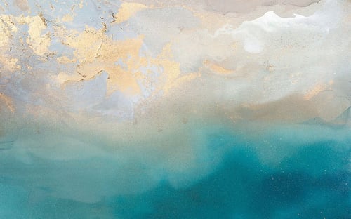 ورق جدران بتصميم الفن المائي - TT240306