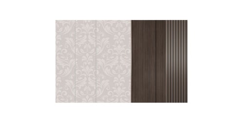 ورق جدران بتصميم الرخام والخشب GWM370016