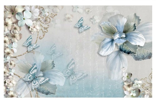 ورق جدران بتصميم الزهور F2401-505270