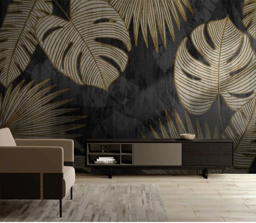 ورق جدران بتصميم الأوراق العتيقة TT2402-3260