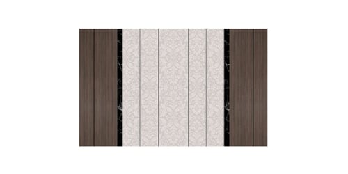 ورق جدران بتصميم الرخام والخشب GWM370029