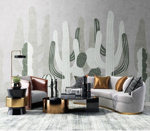 ورق جدران بتصميم الأوراق العتيقة TT2402-2741