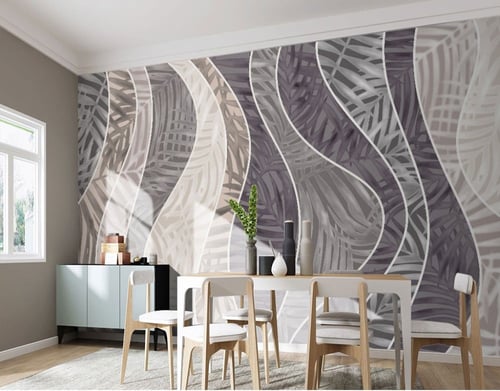 ورق جدران بتصميم الأوراق العتيقة TT2402-7776