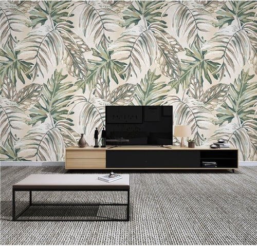 ورق جدران بتصميم الأوراق العتيقة TT2402-9818