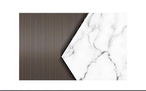 ورق جدران بتصميم الرخام والخشب GWM370050