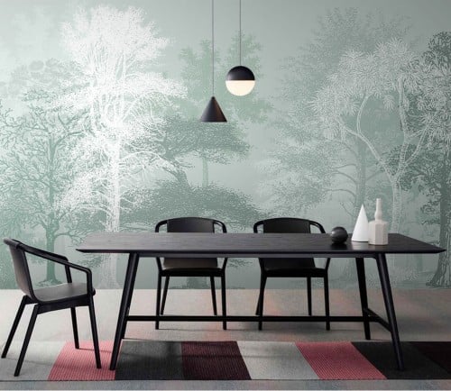 ورق جدران بتصميم الأوراق العتيقة TT2402-6599