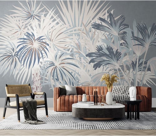 ورق جدران بتصميم الأوراق العتيقة TT2402-7212