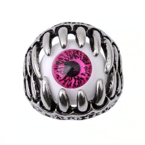 خاتم مخلب فك عين زهري بينك