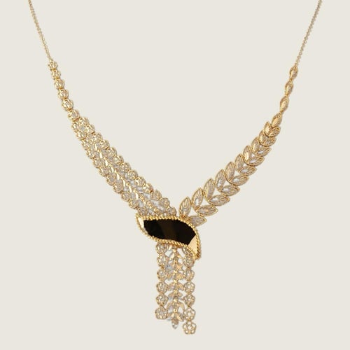 طقم ذهب عيار21 بتصميم دمعة العين المخرمة