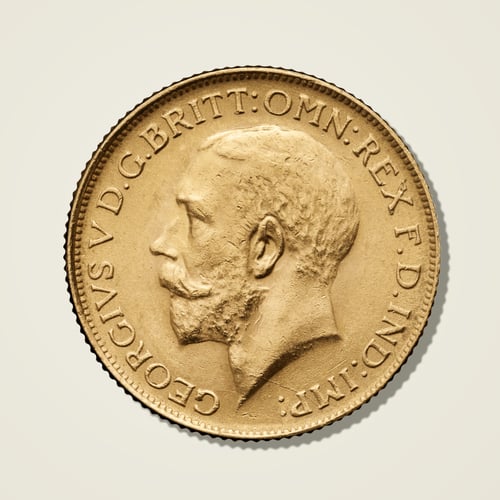 جنيه ذهب جورج انجليزي 8 جرام عيار 21 قيراط
