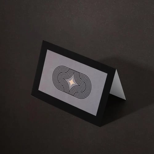 كرت هدايا اشكال مجردة P11