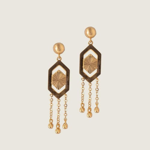 طقم ذهب عيار 21 سلاسل بتصميم حديث