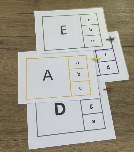 نشاط المشابك للحروف الإنجليزية ( كابتل - سمول )