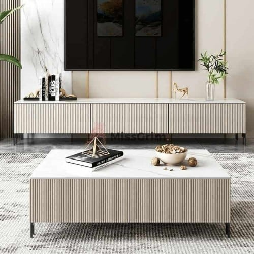 طقم طاولات تلفاز